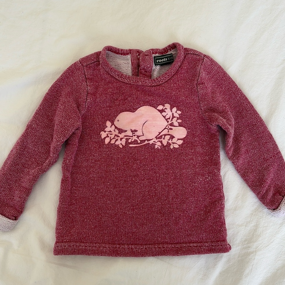 Red roots sweater 2T